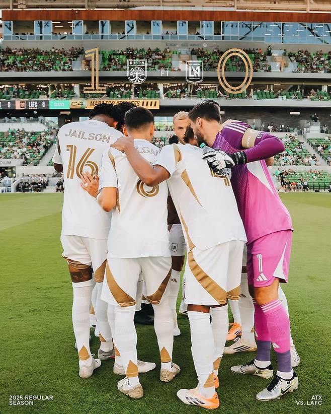 [서울=뉴시스]손흥민 없는 LAFC, 오스틴에 0-1 패배. (사진=LAFC 구단 소셜미디어 캡처) 2025.10.13. photo@newsis.com *재판매 및 DB 금지