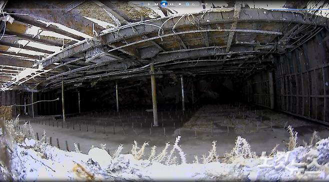 해양수산부가 공개한 세월호 선체 내부 모습. 해양수산부 제공