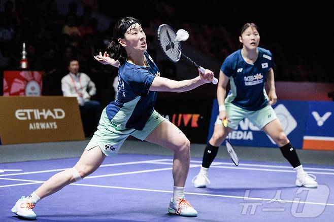 이소희(왼쪽)와 백하나. ⓒ AFP=뉴스1