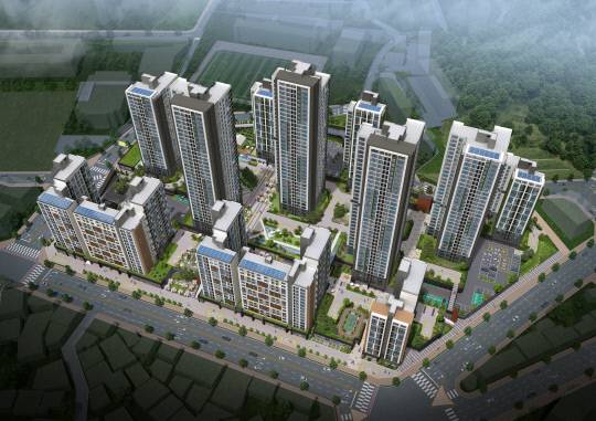 대전 대동2 1블록 공공분양 주택 조감도. 한국토지주택공사 대전충남본부 제공