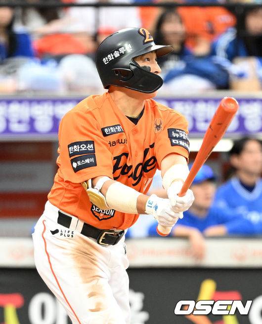 5-6으로 뒤진 6회, 끈질긴 승부 끝에 적시 2루타 쾅