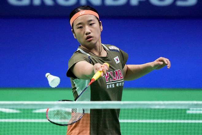 ▲ 2025 월드 투어 덴마크 오픈 여자 단식 결승에 진출한 안세영. ⓒ연합뉴스/AFP