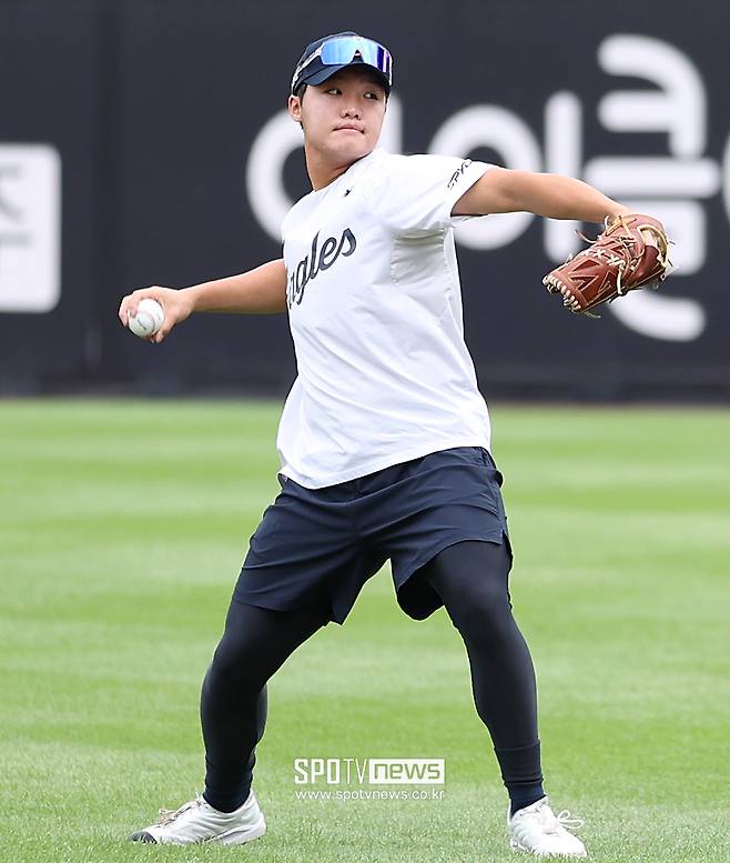 ▲ 향후 한화 마운드의 기둥으로 성장할 것으로 기대를 모으는 정우주 ⓒ곽혜미 기자