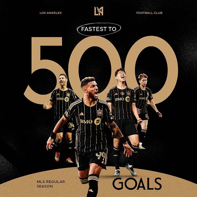 손흥민은 19일(한국시간) 미국 콜로라도주 커머스시티의 딕스 스포팅 굿즈 파크에서 열린 콜로라도 래피즈와의 2025 MLS 정규리그 34라운드 최종전에서 전반 42분 선제골을 터트리며 2-2 무승부에 일조했다. 경기 후 MLS은 연맹 공식 채널을 통해 손흥민의 선제골 장면을 게시하며 차원이 다른 선수라고 칭찬했다. 더불어 손흥민의 선제골로 LAFC는 누구보다 빠르게 MLS 정규시즌 통산 500호골을 달성했다. LAFC