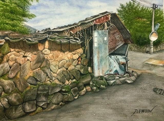 강병일 하늘빛 수채화 회원 '고향 생각'/사진=독자