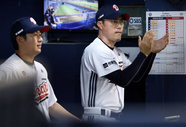 조 대행은 86경기 동안 38승 3무 45패 승률 0.458을 기록했다. (사진=두산)