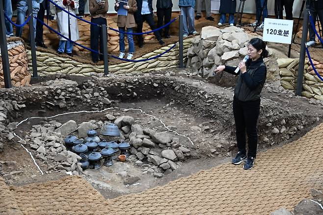 경주 황남동 120호분 목곽묘 발굴조사 기자간담회(국가유산청 제공)