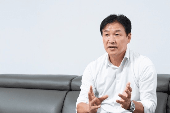 스카이라인 테니스 아카데미를 기획하고 조성한 박용국 라이언 컴퍼니 대표. 테니스코리아&nbsp;