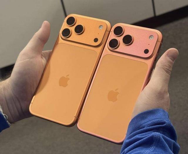 탈색 현상이 발생했다는 주장이 제기된 아이폰17 프로맥스 코스믹오렌지. 왼쪽이 출고 직후의 기존 색상이며 오른쪽이 변색된 색상이다. 페이스북 캡처