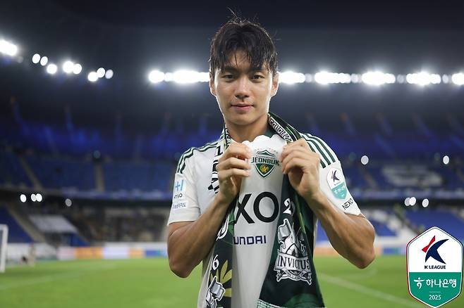 전북 현대 전진우. /사진=한국프로축구연맹 제공