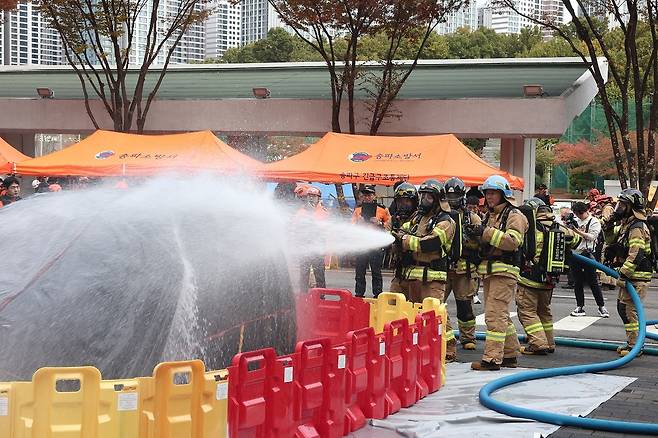 지난해 송파구 재난대응 안전한국훈련 모습 [송파구 제공. 재판매 및 DB 금지]