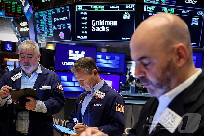 미증시 트레이더들. ⓒ 로이터=뉴스1