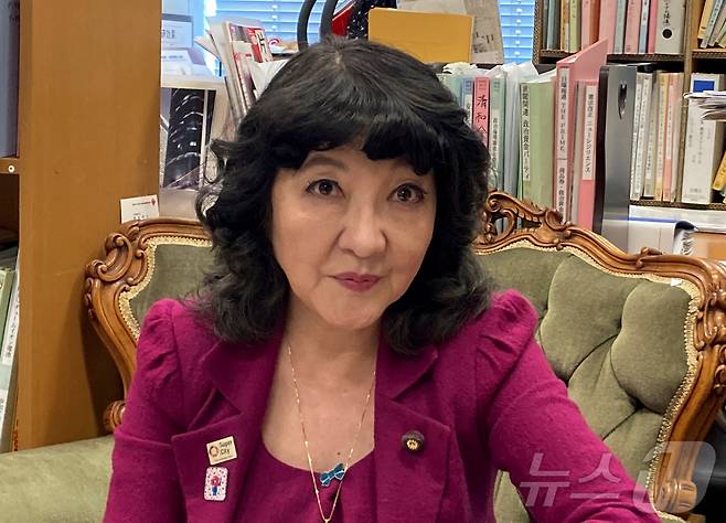 일본 신임 재무상으로 유력하게 거론되는 가타야마 사츠키 참의원 ⓒ 로이터=뉴스1