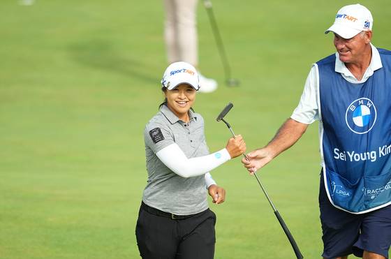 김세영과 폴 푸스코. [사진 BMW 레이디스 챔피언십 조직위]