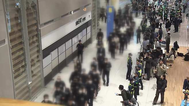 지난 18일, 캄보디아에서 인천공항을 통해 귀국한 송환자들