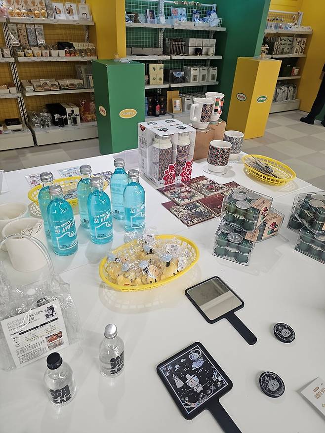 초록색 커피 캡슐은 전북 무주의 수박(푸렝이)으로 맛을 냈다(사진=정상미)