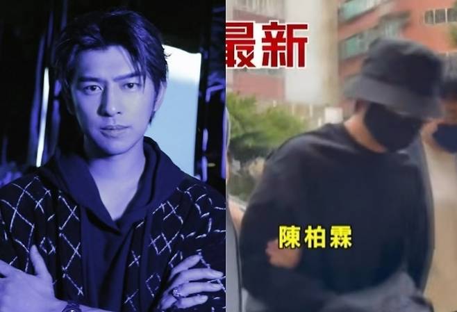 국내 드라마와 영화에도 출연하며 얼굴을 알린 대만 유명 배우 천보린이 21일 병역 기피 혐의로 체포됐다. 자료 : 천보린 인스타그램·싼리신문망 유튜브