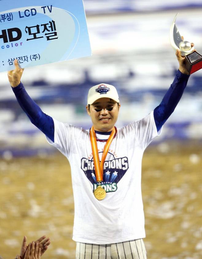 ▲ 2006년 한국시리즈 MVP를 수상했던 박진만 삼성 감독 ⓒ삼성 라이온즈