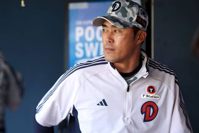 조성환 두산 베어스 감독대행. /사진=두산 베어스 제공