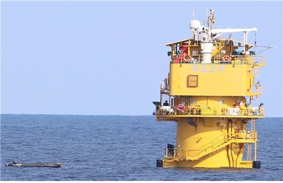 중국 서해 구조물 [사진 = 이병진 의원실]