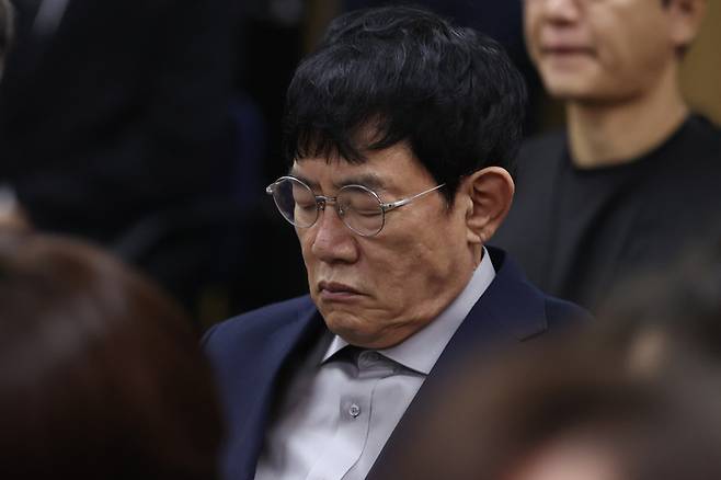 개그맨 전유성 영결식에 참석한 이경규 사진 | 연합뉴스