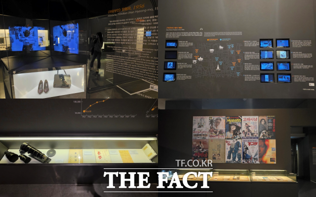 전시를 즐긴 20대 여성은 "재밌게 본 영화들에 쓰인 소품을 볼 수 있어서 반가웠다. 영화를 보는 걸 좋아하지만 역사는 잘 몰랐는데 이번 기회를 통해 새롭게 알게 된 게 많아서 좋았다"고 말했다. /박지윤 기자