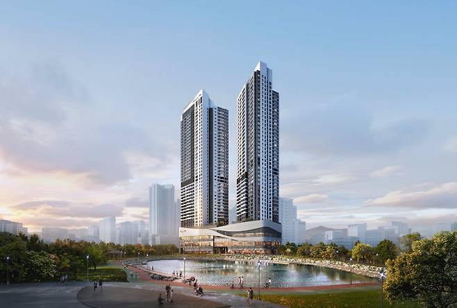 효성해링턴 플레이스 여수 투시도