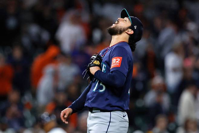 <yonhap photo-3678="">시애틀의 마무리 투수인 안드레스 무뇨스. [AFP=연합뉴스]</yonhap>