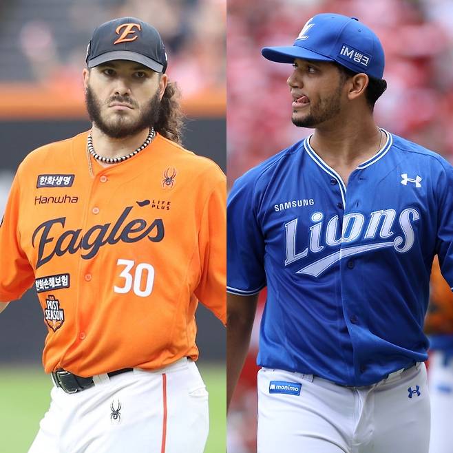 한화 폰세-삼성 가라비토. 구단 제공