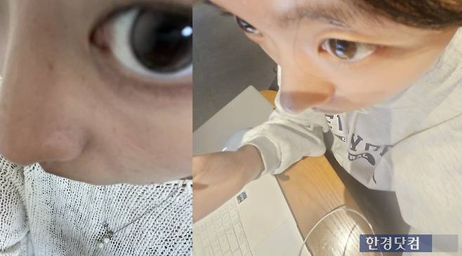 김도하씨와, 기자의 망한 MZ샷/사진=유지희 기자