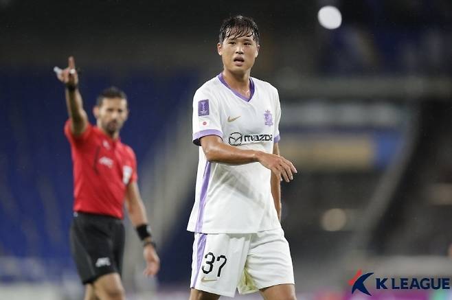 산프레체 히로시마에서 활약 중인 한국 축구 대표팀 수비수 김주성. 김주성은 울산 HD 원정에서 풀타임을 소화했다. 사진=한국프로축구연맹