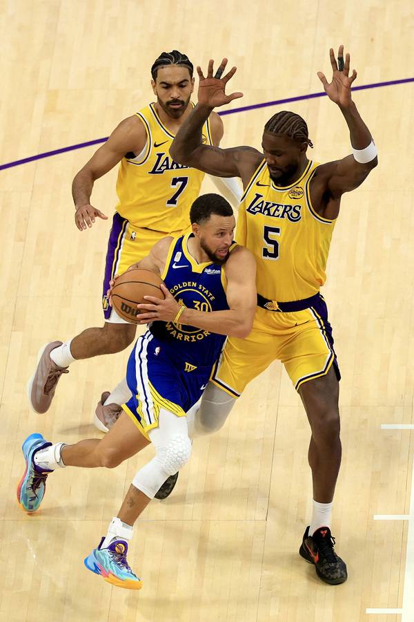 골든스테이트가 레이커스를 제압했다. 사진= Getty Images/AFP= 연합뉴스 제공