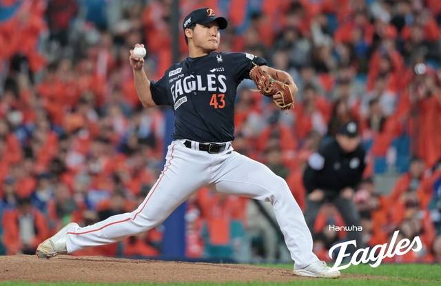 한화의 정우주. 한화 제공