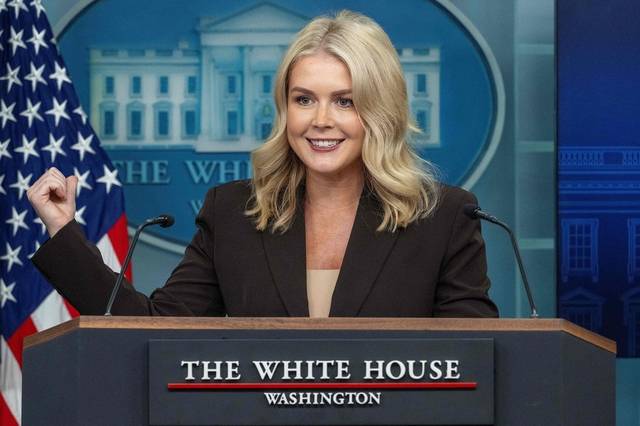 캐럴라인 래빗 백안관 대변인. AFP 연합뉴스