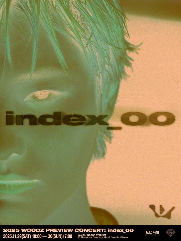 ▲ 우즈 콘서트&nbsp;‘2025 우즈 프리뷰 콘서트 : 인덱스_00’ 포스터. 제공|이담엔터테인먼트