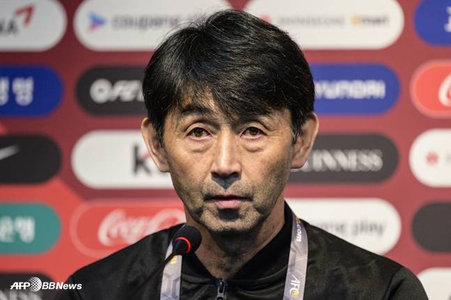 2024년 3월 월드컵 예선전을 위해 한국을 찾았던 이시이 감독의 모습. /AFPBBNews=뉴스1