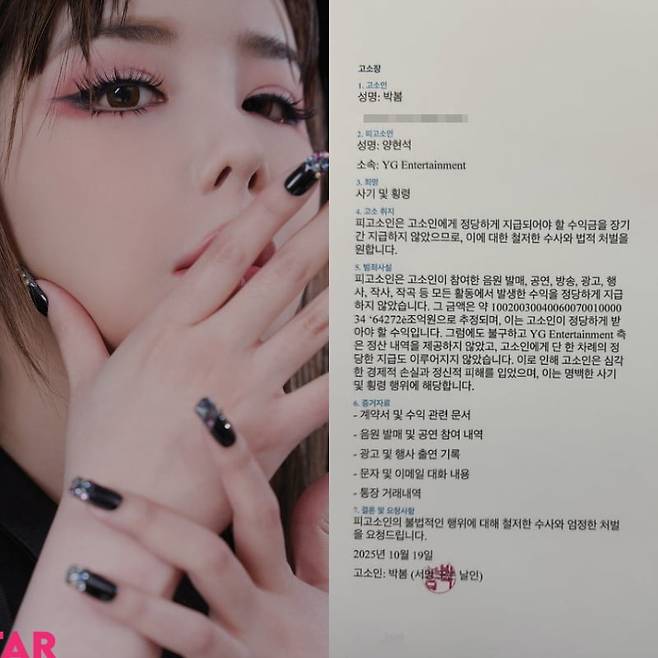 /사진 = 텐아시아 사진DB-박봄 인스타그램