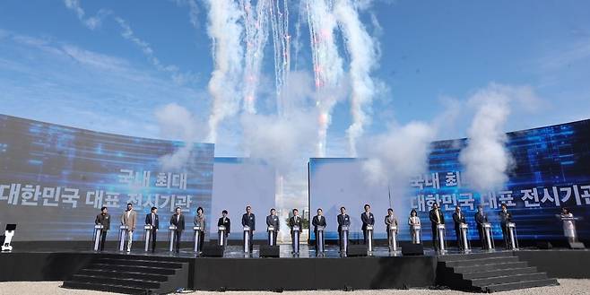 23일 열린 일산 킨텍스 제3전시장 착공식. [사진=고양시]