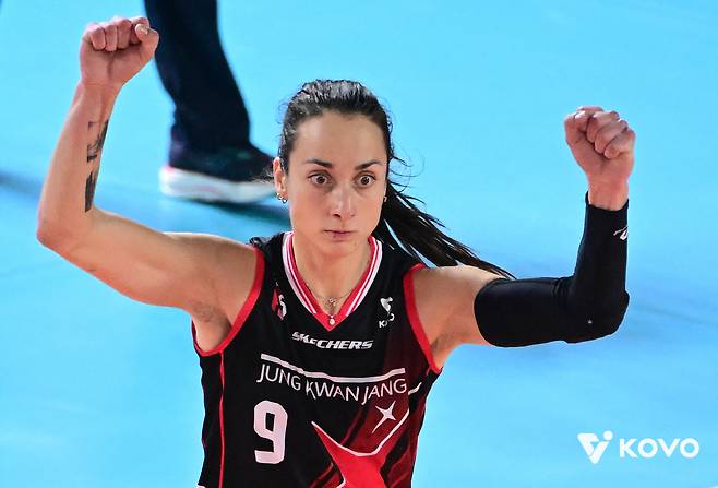 정관장 외국인 주포 자네테. 사진제공=KOVO