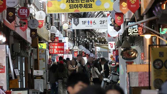 서울 종로구의 한 전통시장 모습. 2025.4.15. (ⓒ뉴스1, 무단 전재-재배포 금지)