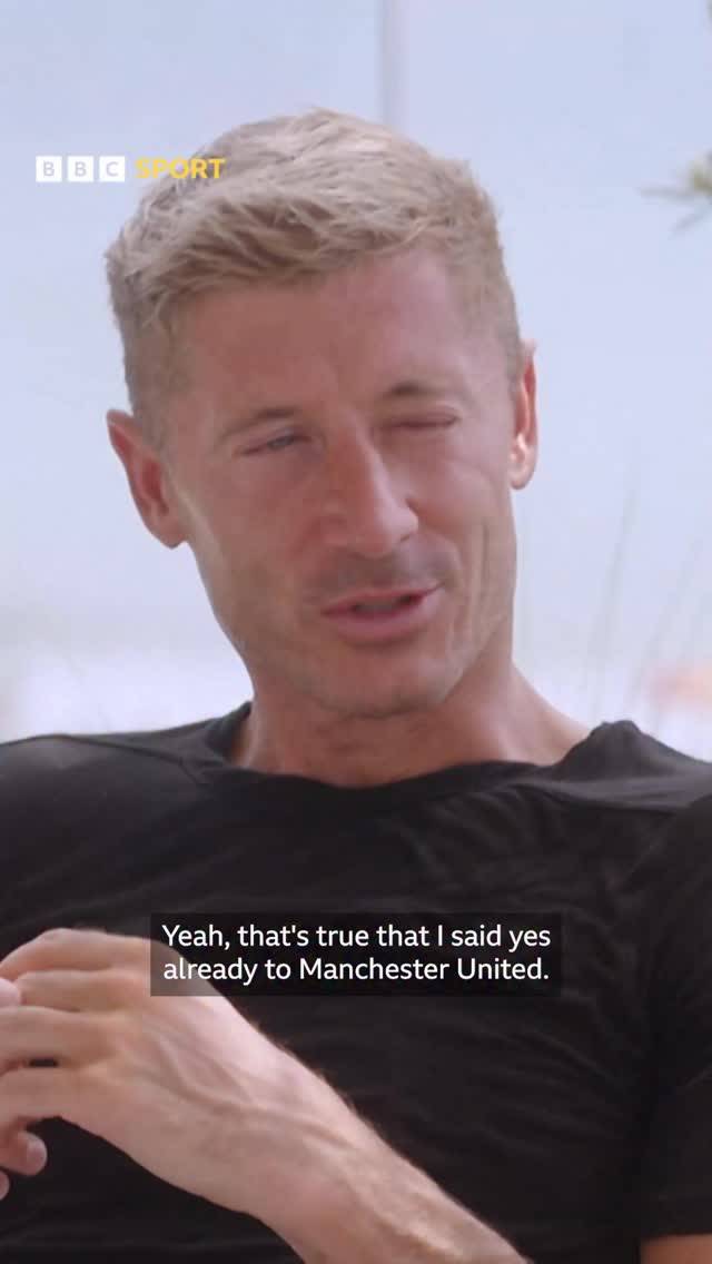 최근 BBC와의 인터뷰를 통해 지난 2012년 맨유행에 긍정 신호를 보냈던 일화를 전한 레반도프스키. 사진=BBC