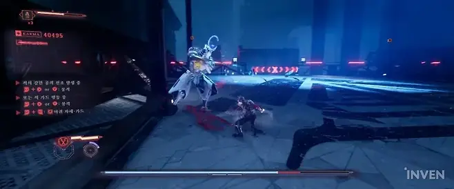 ▲ 자세는 단순히 강력한 기술에서 그치는 게 아니라 보스의 패턴을 파훼하는 데 쓰이기도 한다