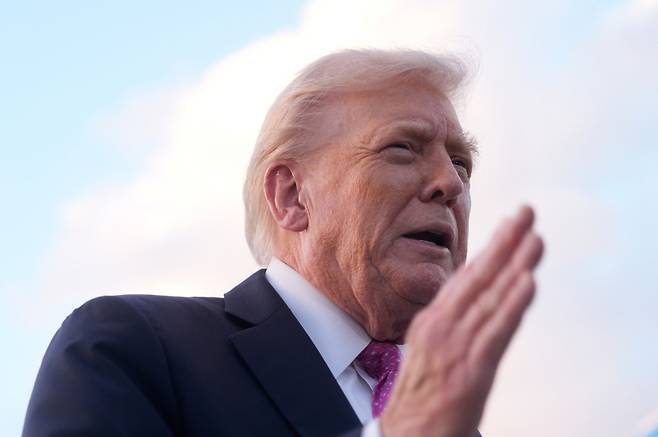 도널드 트럼프 미국 대통령. AP 연합뉴스&nbsp;