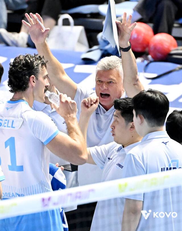 대한항공 헤난 감독./KOVO