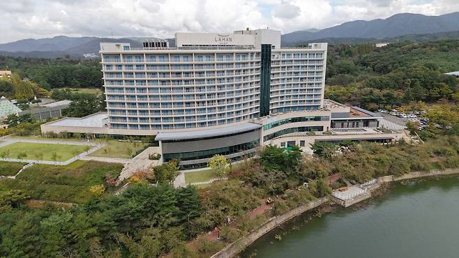 정상회의 만찬장이 열리는 라한셀렉트 전경.[경주시 제공]