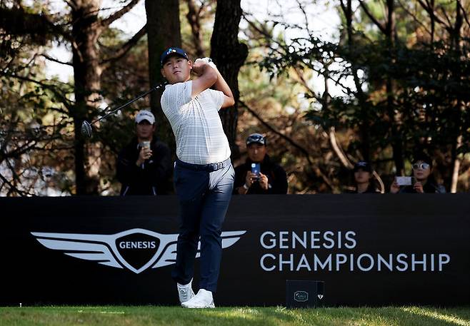 [서울=뉴시스]제네시스 챔피언십 나선 김시우. (사진=KPGA 투어 제공)