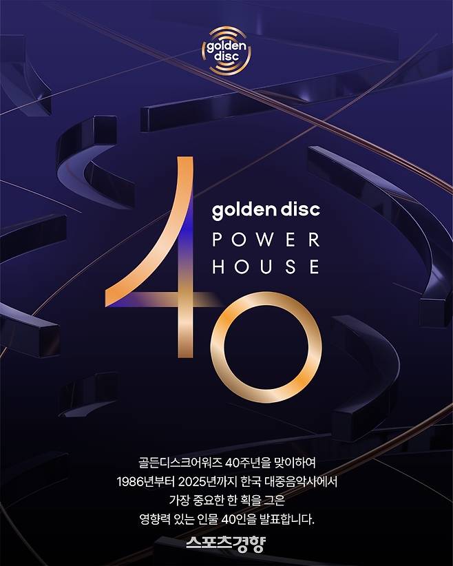 ‘골든디스크 파워하우스 40’ 포스터. 사무국 제공