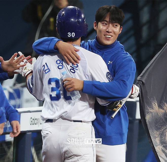 ▲ 김영웅, 원태인 ⓒ곽혜미 기자