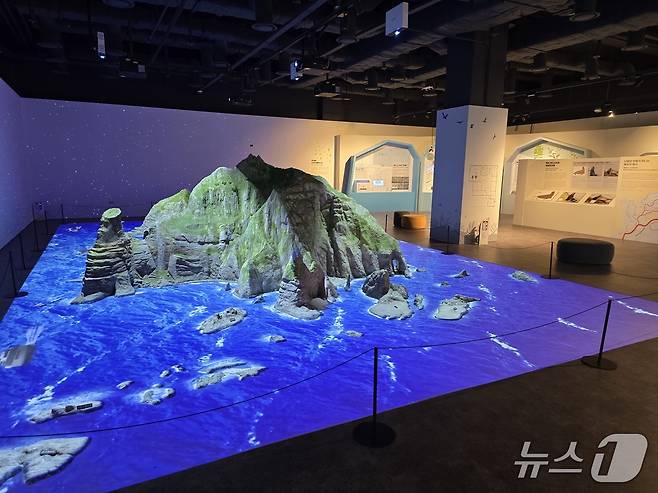 24일 재개관한 동북아역사재단 독도체험관 전시 전경. ⓒ 뉴스1 김정한 기자