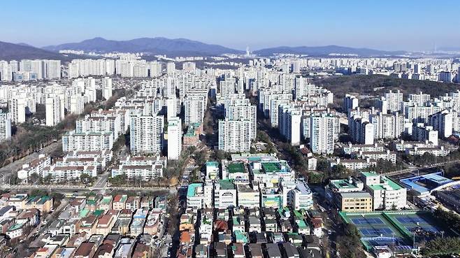 분당신도시 전경. 뉴시스